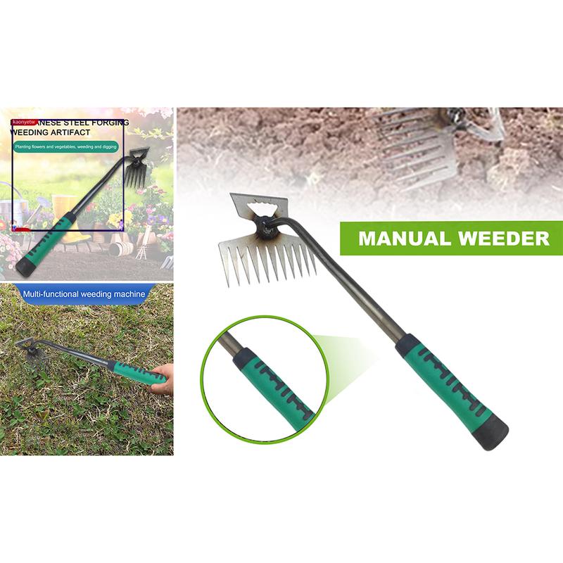 kaonyetw Long-lasting Stainless Steel Hoe Weeding Tool Premium Weeder Tool with Non-slip Handle Effective Weed Remover for Gardeners in Asia Rustproof Design for Easy Uprooting 7