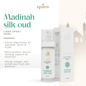 Linen Spray Space by Alt MADINAH – Multipurpose Anti Bacterial | Semprotan Wewangian Premium untuk Kain & Sprei | Scented Linen & Room Mist