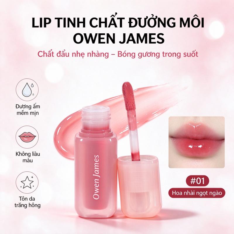 Son kem bóng lì lâu trôi cấp ẩm mềm mịn môi căng mọng tăng sắc nét cho môi trẻ trung. lip combo
