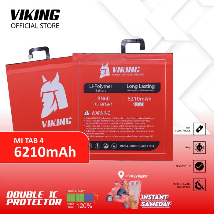 Gambar VIKING Baterai Xiaomi Mi Pad 4 BN60 Double Power dari VIKING OFFICIAL STORE Kota Administrasi Jakarta Pusat Tokopedia