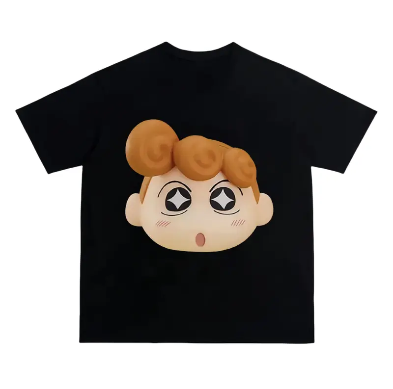 Baju Distro Streetwear Fashion Street Pria dan Wanita Hitam Katun Lembut Berkualitas Tinggi 6