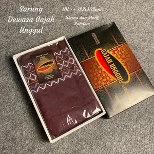SARUNG MURAH SARUNG GAJAH UNGGUL WARNA MOTIF RANDOM SARUNG PRIA DEWASA Muslim Santri ECERAN
