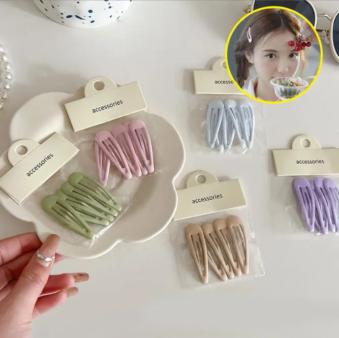 Kẹp BB, Bộ 5 Chiếc, Màu Pastel Dễ Thương, Kẹp Tóc Mái, Kẹp Tóc, Hình Giọt Nước, Kẹp Tóc, Thời Trang, Dành Cho Trẻ Em Và Bé Gái, Phụ Kiện Tóc, Đồ Cài Tóc