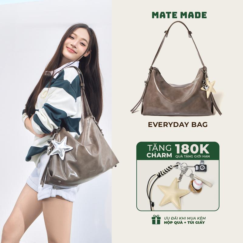   DEAL ĐỘC QUYỀN TIKTOK  Túi Tote Everyday MATE MADE - Dáng Rủ Chất Da Mềm Đeo Vai Sang Chảnh 