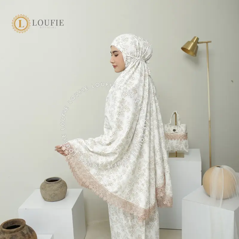 Loufie - Mukena Dewasa Katun Mikro Foil Premium Series Khalisa 5