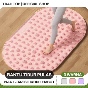Trailtop Pijat Kaki Refleksi Jumbo 75x45cm - Silikon Lembut Tidak Sakit - Terapi Magnet untuk Kaki Lelah & Tidur Lebih Nyenyak