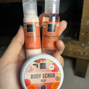 scarlettss paket 3in1 Low Budget lotion30ml+shower30ml+scrub12,5gr