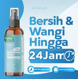 Wiselie Tawas Natural Deodorant Spray Deodorant Badan Anti Bau Hingga 24 jam Deodorant Extract bahan Alami Aman untuk Memutihkan Kulit Ketiak deodorant  tawas Black Kopi Lemon Cherry Hitam Untuk Ketiak dan Tubuh tidak Kering