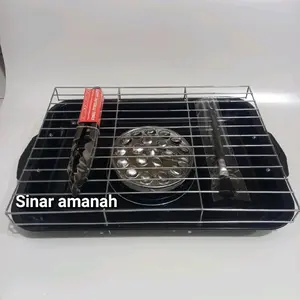 Panggangan sosis ikan ayam jagung Dsb Bahan anti karat anti lengket Gagang Pemanggang