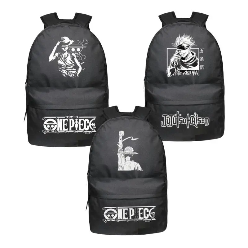 Tas Ransel Anime One piece Luffy Law Heart Pirate - tas punggung anime Sekolah Backpack