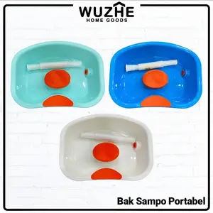 WUZHE Hair Wash Portable Basin Bed Shampoo Tray Portable