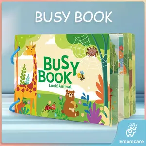 Busy Book Quiet Book Velcro For Kids Mainan Edukasi Buku Aktivitas Anak Menempel Gambar Puzzle Asah Otak