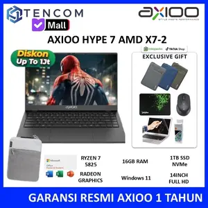 Axioo Hype 7 AMD X7-2 Ryzen 7 5825U 16GB 512GB SSD 14" FHD IPS Windows 11 Laptop Original Garansi Resmi Indonesia