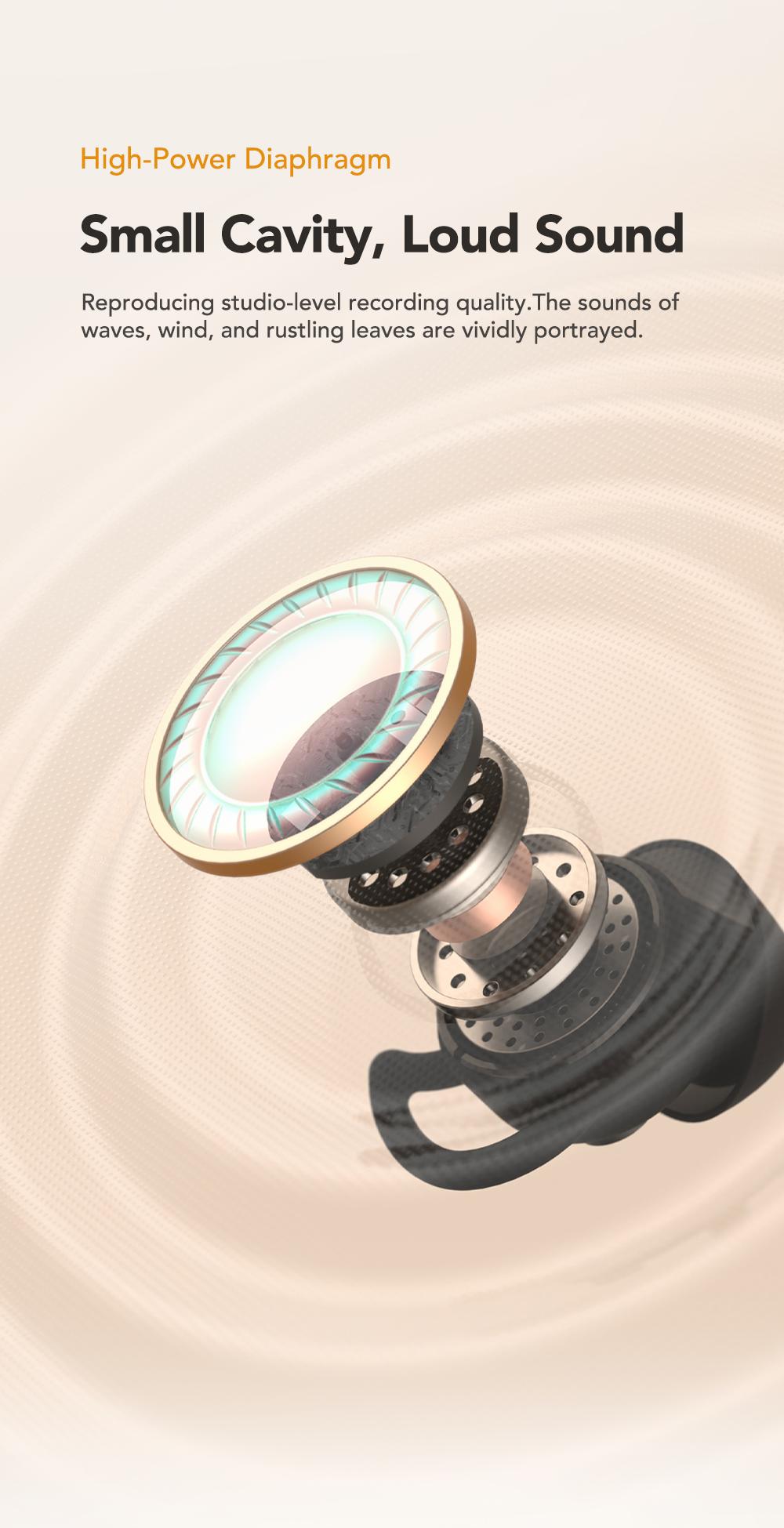 MINISO MS217 Sleep Earbuds, Comfortable, lightweight design, Bluetooth 6.0, IPX5 waterproof, HIFI sound quality, suitable for sleeping, working, studying, and voice calls | Built-in microphone | AI translation