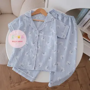 Baju Anak - READY STOCK Setelan Piyama Anak Premium Cotton Motif Kartun Lucu Terlaris / Fashion Oneset Baju Tidur Anak Unisex Terbaru