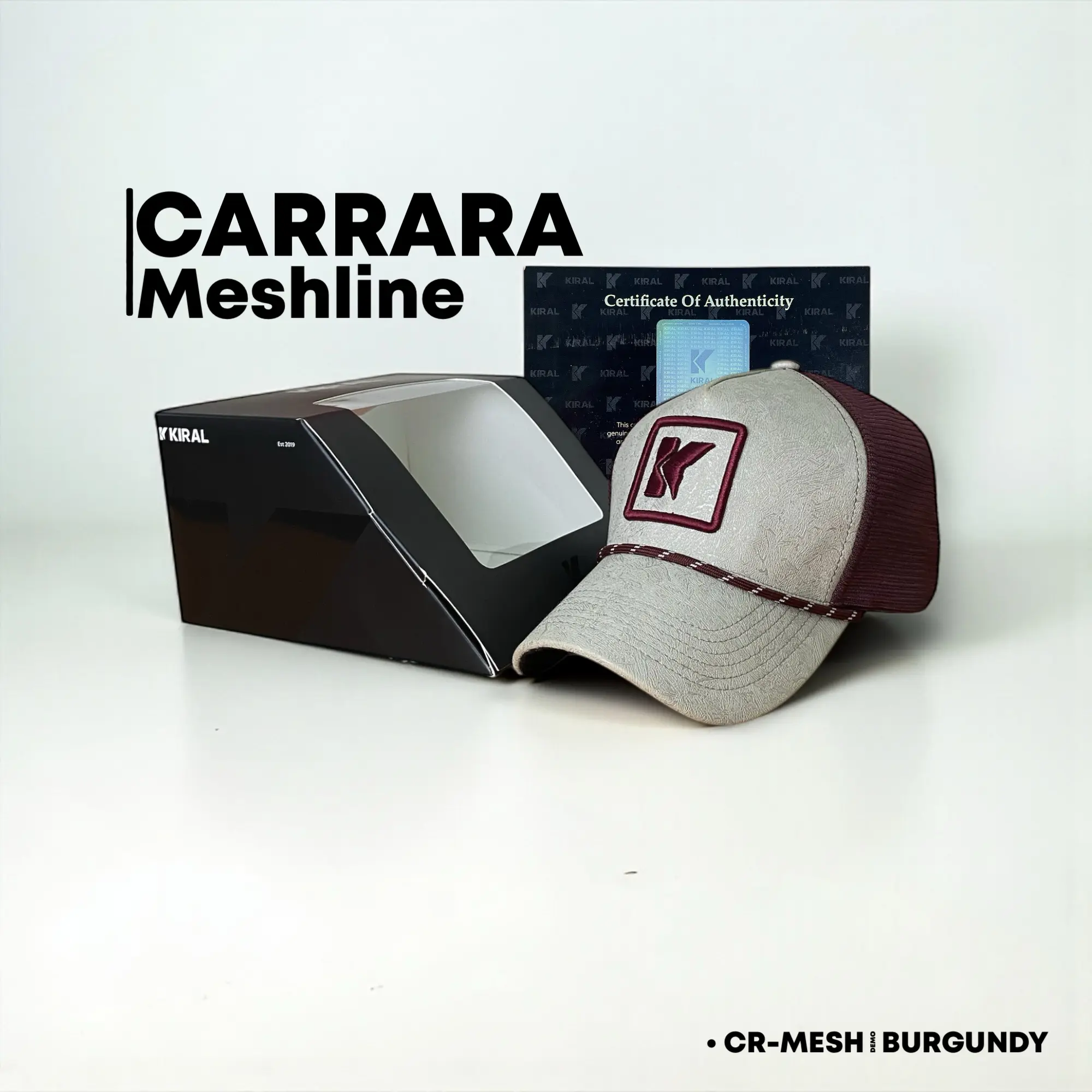 Mesh Carrara Burgundy