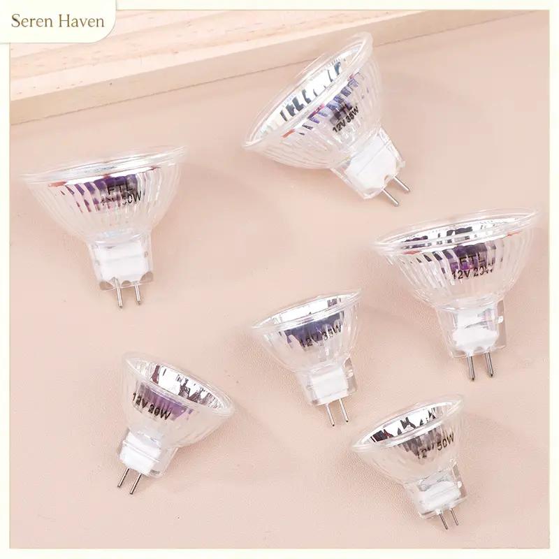 ac / dc 12V bóng đèn halogen ly ánh sáng mr11 mr16 gu5.3 gu10 đèn pha độ sáng cao
