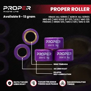 PROPER RACING LINE ROLLER 20X12 7 8 9 10 11-13 GRAM NMAX AEROX LEXI MIO M3 SOUL GT XEON XRIDE 125 H4