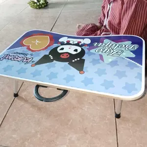Meja Lipat Laptop Belajar Anak Serbaguna Folding Table Karakter kuromi pink