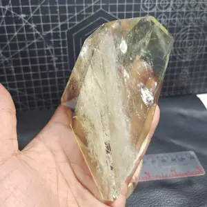 Natural Citrine Quartz Freefrom Rainbow (4) Asli Batu Alam