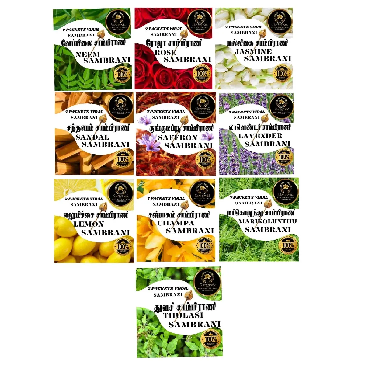 VIRAL SAMBRANI 10 PACKET 150PC CUPS SAMBRANI Long-lasting