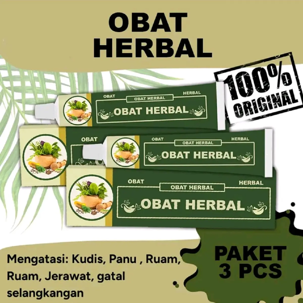 ( Promo 3 pcs ) ZDF Judaipu HERBAL MENGATASI GATAL DAN PANU