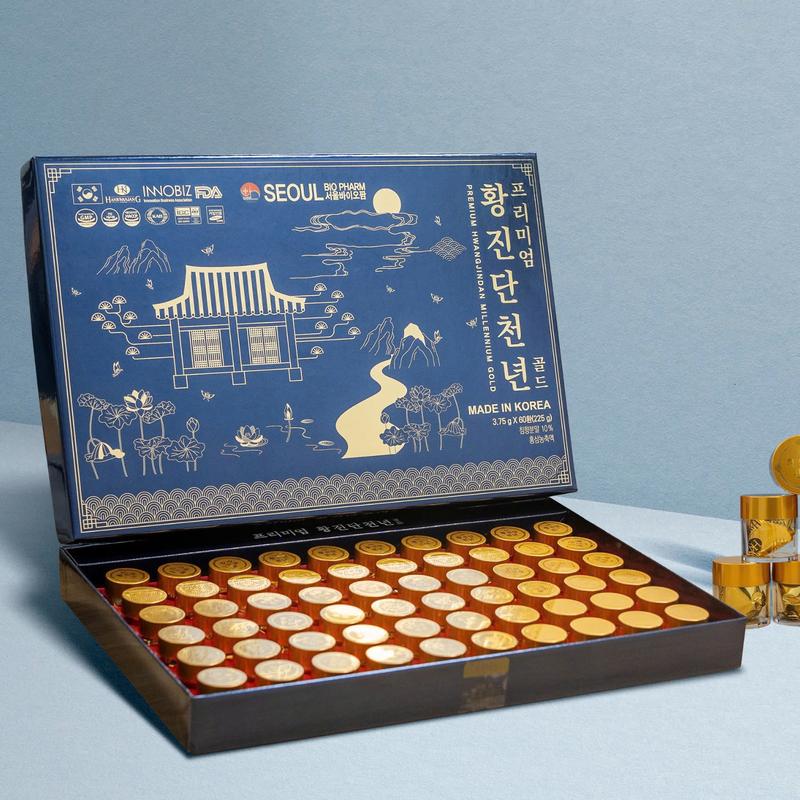 An Cung Hoạt Huyết Trầm Hương HWANG JINDAN Hàn Quốc - Hộp giấy 60 Viên