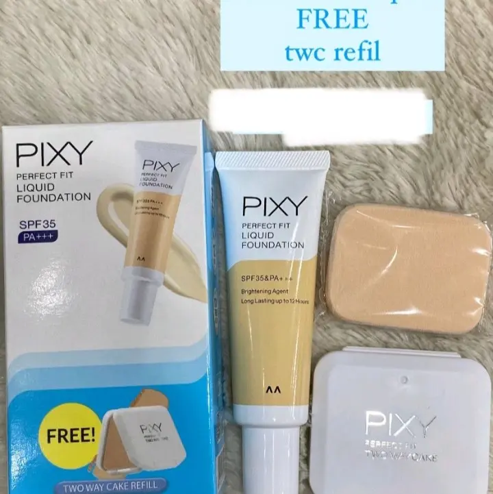 promo murah pixy buy1 get1 foundation free twc