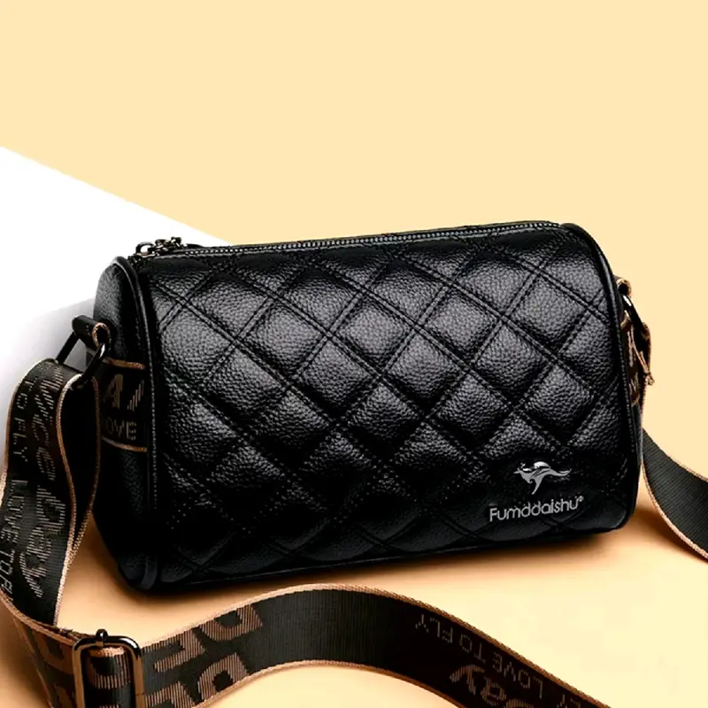 Welldone store - Tas selempang wanita model korea motif jahit terbaru slingbag fashion 2025 Kulit 1
