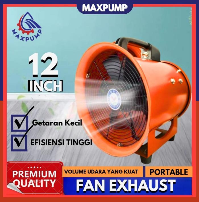 Gambar MAXPUMP Drum Fan Low Noise 12 Inch 12" 500Watt 2800Rpm 220Volt Ventilator Blower Tabung Blower Gedung 12 Inch dari Poseidonpump Kota Administrasi Jakarta Utara Tokopedia