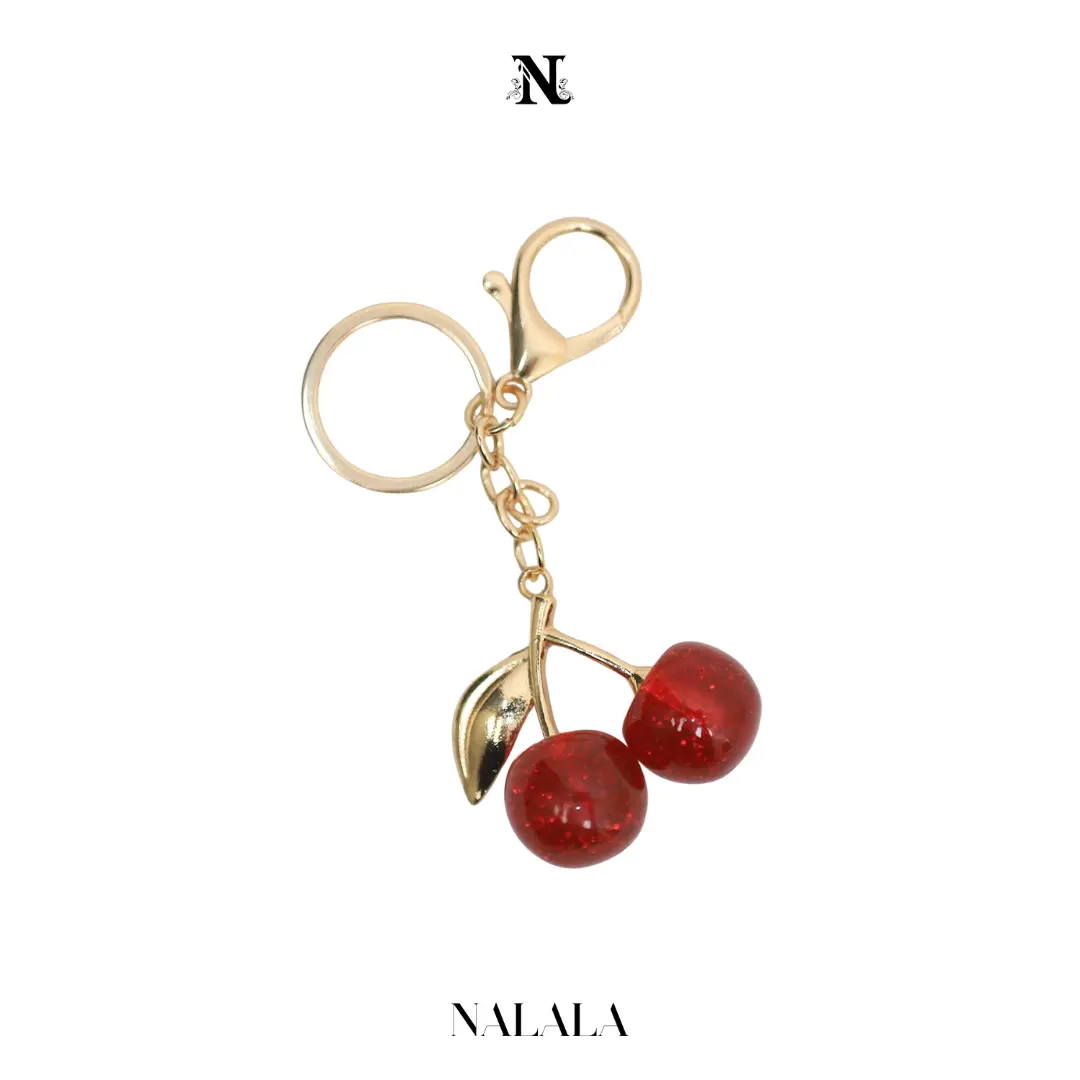 NALALA Bag Charm Cherry Aesthetic Lucu Elegant