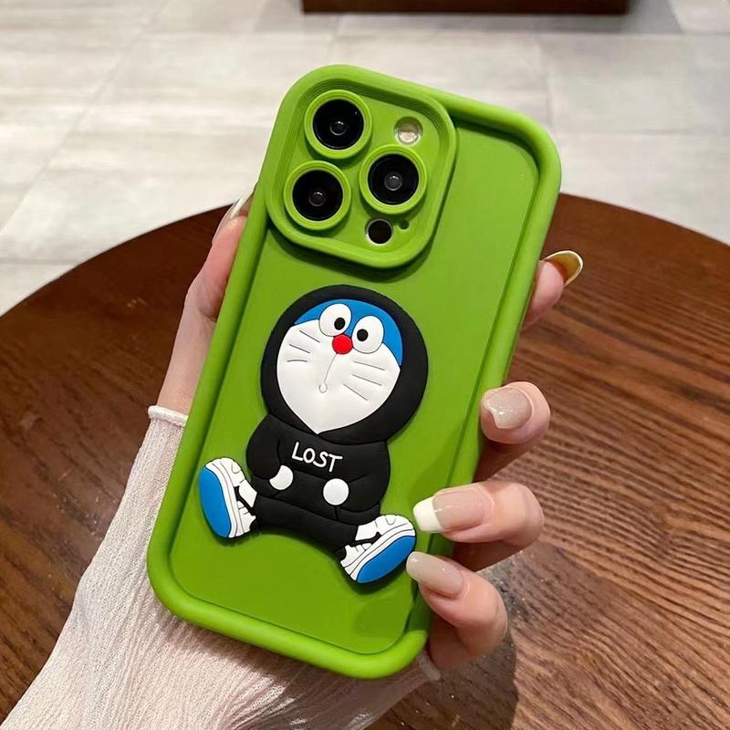 Product Introduction of Cartoon Doraemen  Phone Case for IPhone 11 15 14 13 12 Pro Max 6 6S 7 8 Plus XR XS MAX X Se2020 Case Soft Liquid Silicone Shockproof Protector Cute 3D Cover 23