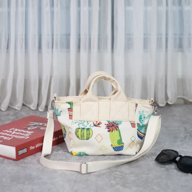 SPNB Slingbag Tas Selempang Mini Kanvas Selin FLR 2