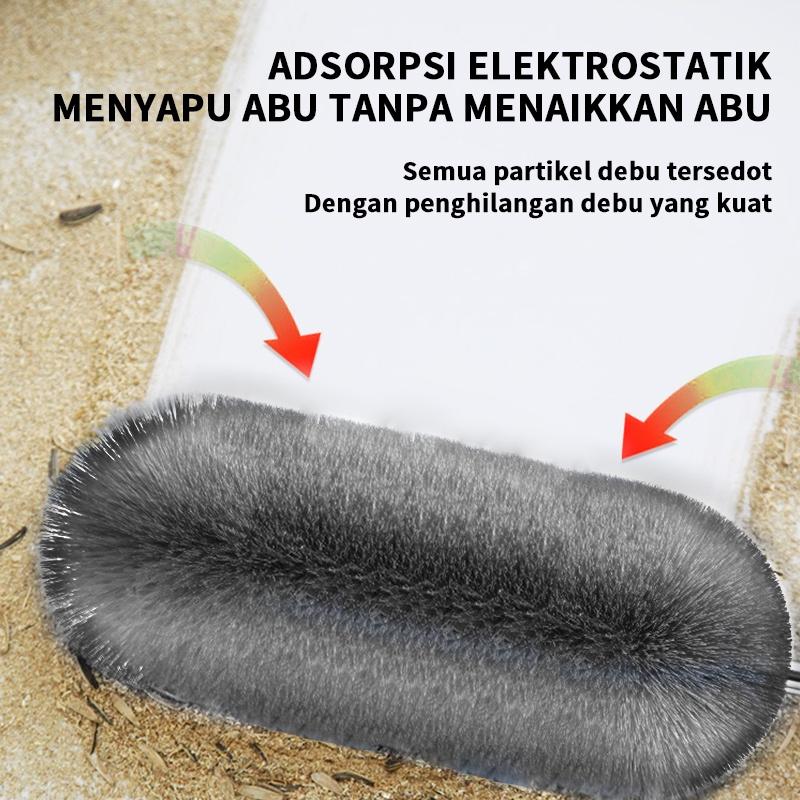 Kemoceng Microfiber 280cm Tarik Tekuk Panjang Alat Pembersih Langit-Langit Rumah/Alat Pembersih Rumah / Kemoceng Bulu Microfiber Gagang Panjang / Kemoceng Adjustable 2