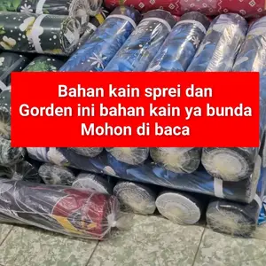 BAHAN kain dispers meteran kain sprei dan gorden halus