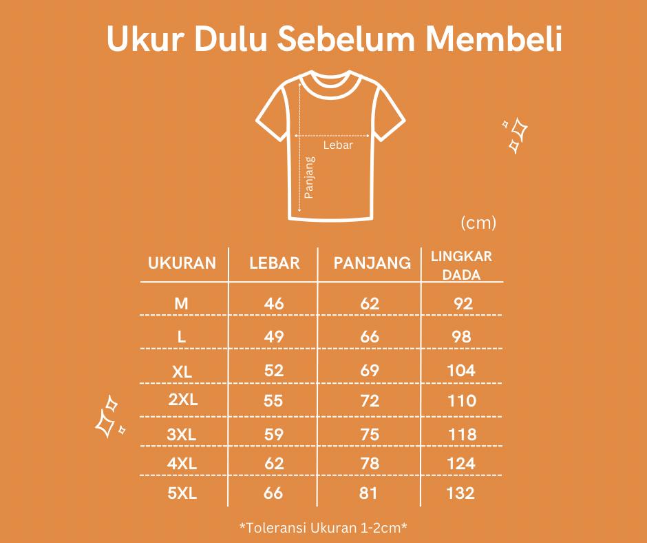 VIBEST Kaos Pria Wanita 4XL 5XL Lengan Pendek Distro Skena | Atasan Wanita Jumbo