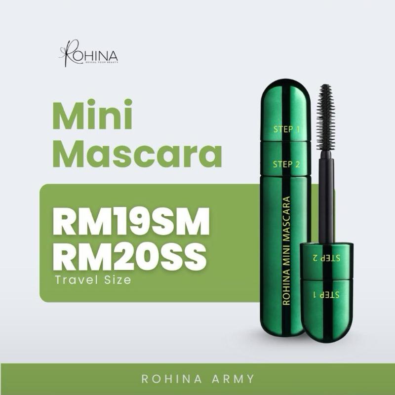 MINI MASKARA BY ROHINA EDISI 2023 RM19 lentik dan lebatkan bulu ...