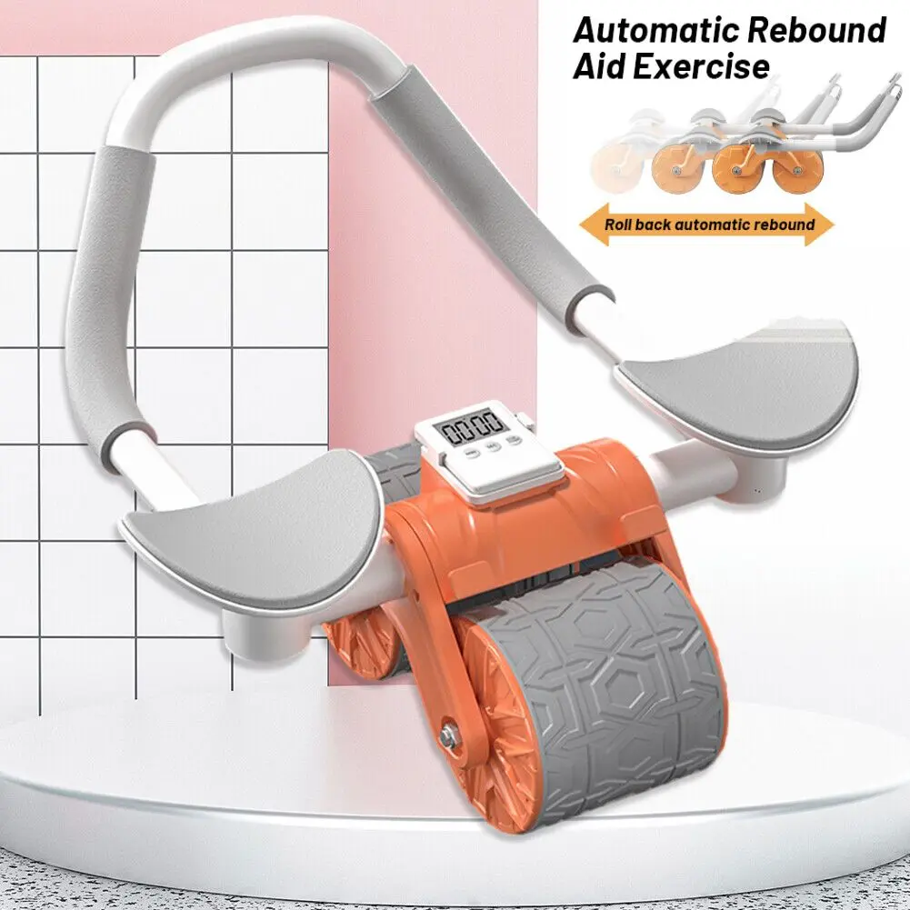 Abs Roller Multi-Functional Abdominal Wheel Automatic Rebound Abdominal Training Auxiliary Exercise ab roller workout
