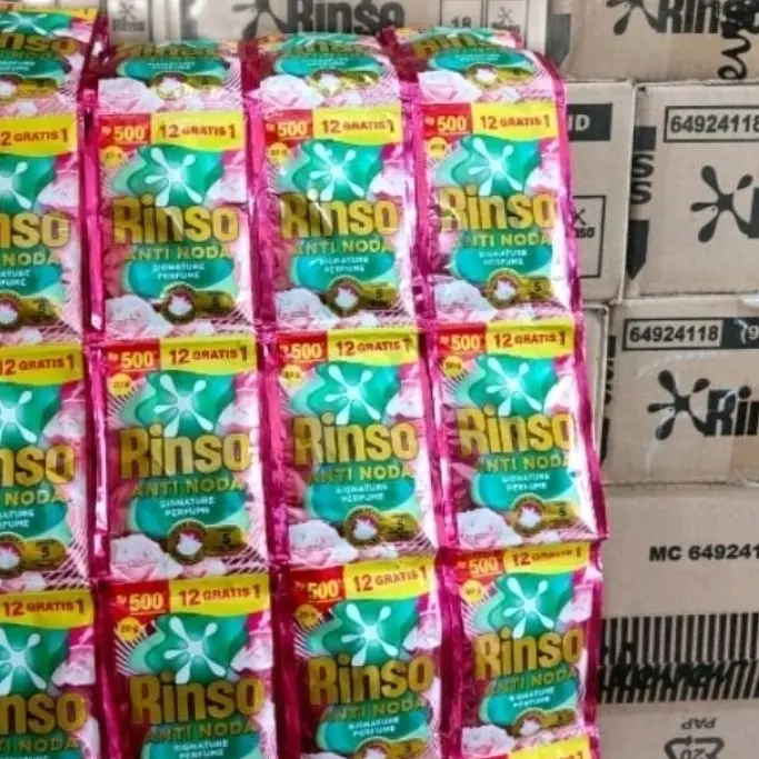 Rinso Cair Anti Noda 1 Dus Isi 104 Pcs - Sabun Cuci Pakaian warna random