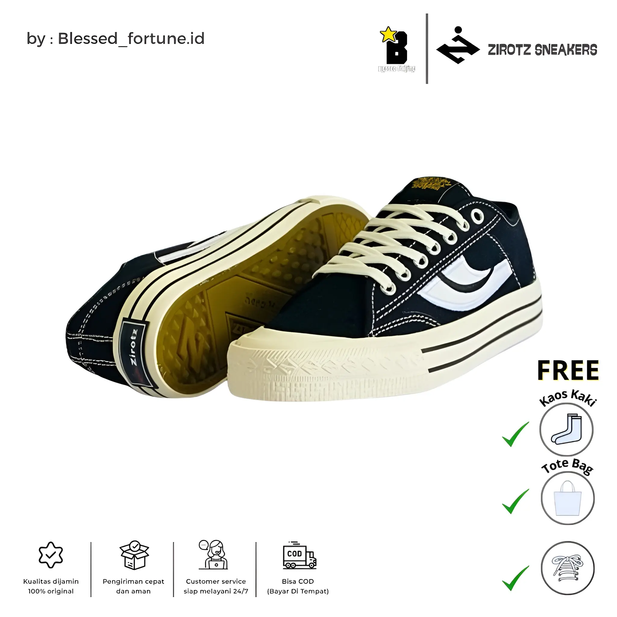 Zirotz - Sneakers Flexion Bw Low X Flexion Bw High | 36-44 | Sepatu Pria Wanita | Sneaker | Vulcanized By Blessed_Fortune.id Casual Shoes