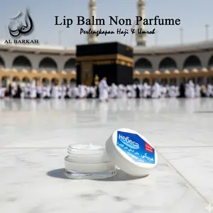 Al Barkah Hebeca Lip Balm Pelembab Bibir Pria Wanita Lip Therapy Original Lip Care Perlengkapan Haji Umroh Kering Creamy 5 gr