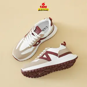 【NEW ARRIVAL】Suji Sepatu Sneakers Wanita Casual Anti Slip Fashionable Shoes Red Sepatu  Sepatu Olahraga Casual Daily Sneaker Korea C9023