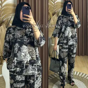 Laila Set Rayon Adem Busui Friendly One Set Viral Terbaru