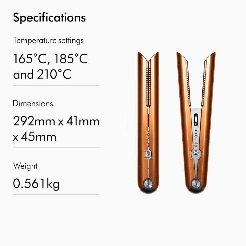 Dyson Corrale  Hair Straightener HS07 (Bright Copper/Bright Nickel) - Catokan Rambut 7