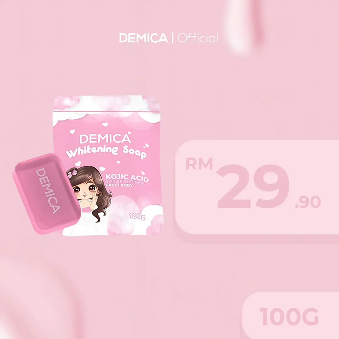 Whitening Soap, DEMICA, For Face and Body Care Brightening Cocoa