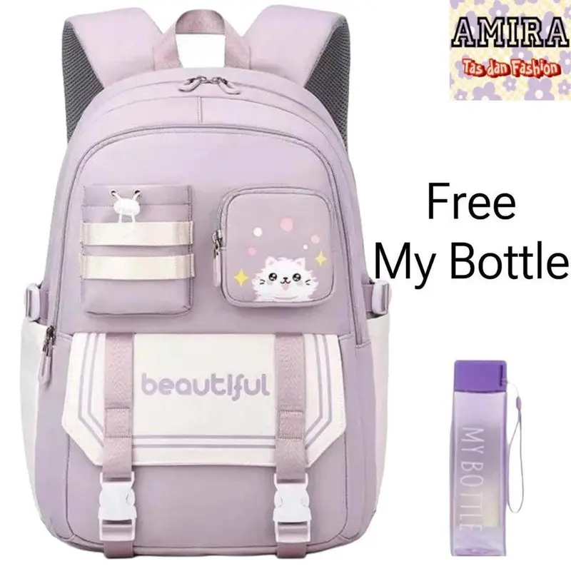 Tas Cute Aesthetic Tas sekolah kekinian anak sd  Tas Alto girl anak perempuan Tas gendong sekolah Tas ransel sekolah anak perempuan sd smp sma model terbaru Tas laptop  perempuan Tas anak cewek Tas ransel korea style  Tas ransel multifungsi 6