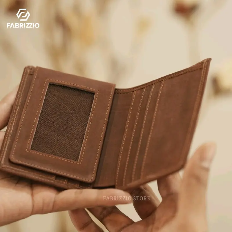 Dompet pria fabrizzio berdiri full kulit sapi asli-Chechnya 4