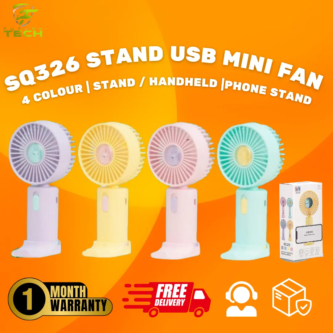 SQ326 Mini Fan with Stand USB Mini Fan