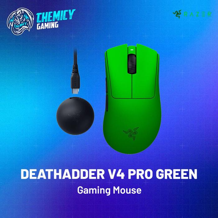 Gambar Razer Deathadder V4 Pro Esports Green Edition Ultra-lightweight Wireless Gaming Mouse dari ChemicyGaming Kota Administrasi Jakarta Pusat Tokopedia