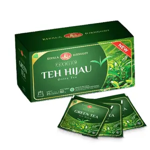 Teh Hijau Premium Cap Kepala Djengot ( isi 25pcs )